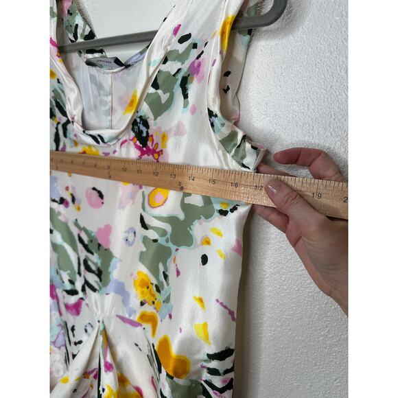 Thakoon White Floral Print Sleeveless Silk Sheath Mini Dress 6 - Picture 13 of 15